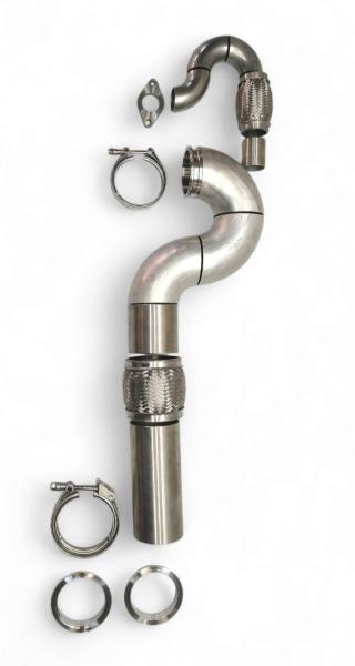 89mm Downpipe Bausatz mit V-Bandanbindung für 38mm Wastegate